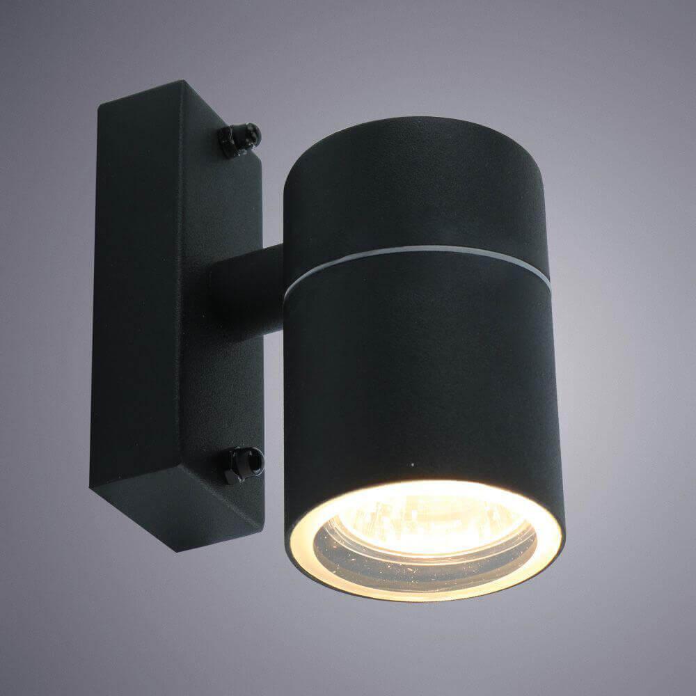 уличный настенный светильник arte lamp sonaglio a3302al-1bk