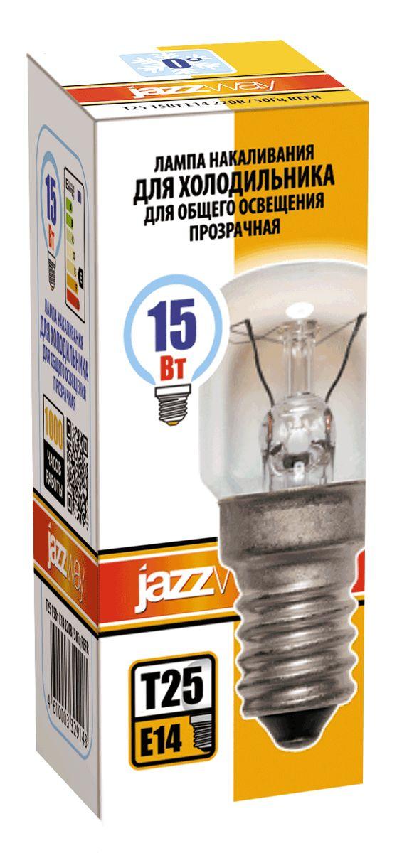 лампа накаливания для холодильника jazzway e14 15w 2700k прозрачная 3329143