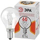 лампа накаливания эра e14 60w прозрачная дш 60-230-e14-cl б0039138