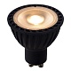 лампа светодиодная диммируемая lucide gu10 5w 2200-3000k черная 49009/05/30