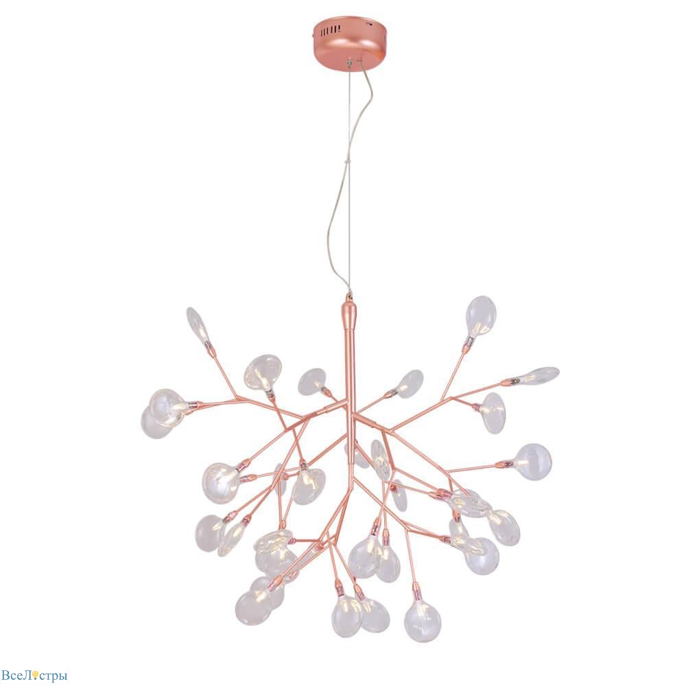 подвесной светильник crystal lux evita sp36 copper/transparent