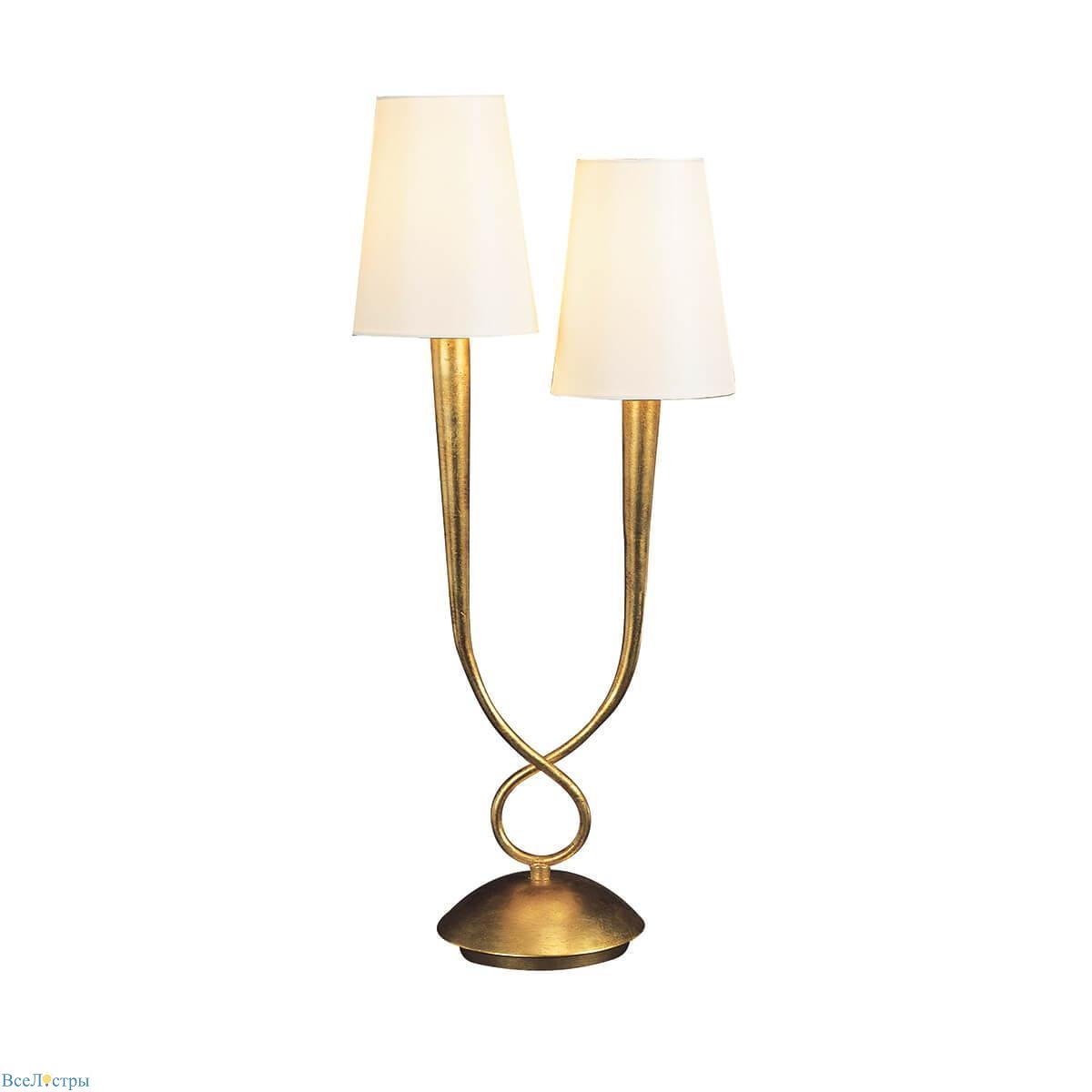 настольная лампа декоративная mantra paola 3546
