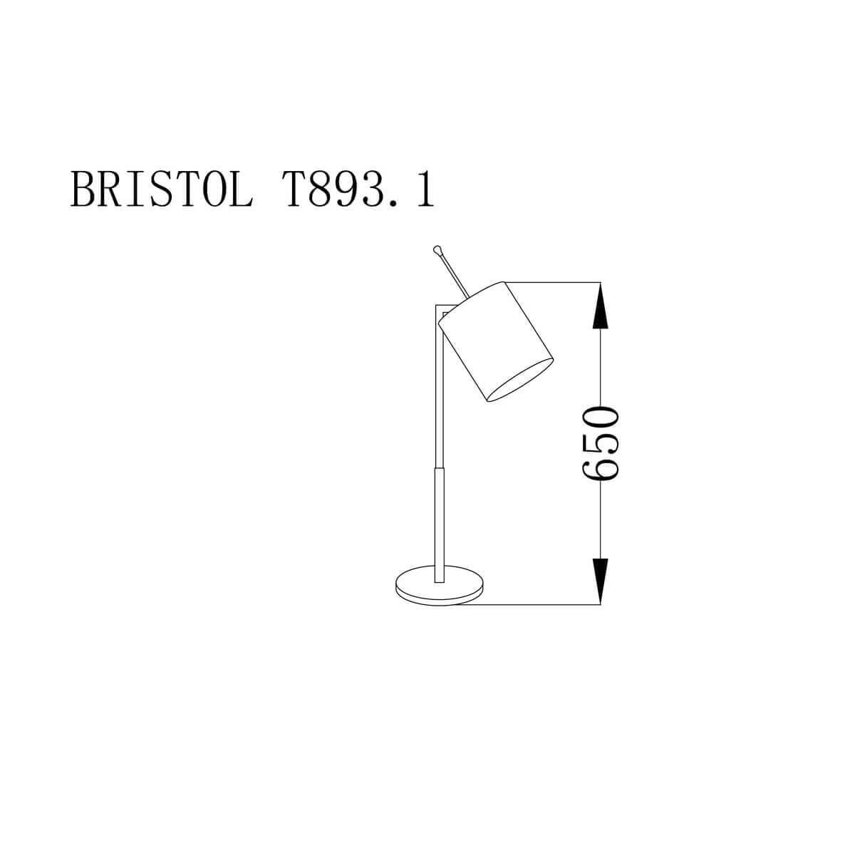 настольная лампа lucia tucci bristol t893.1