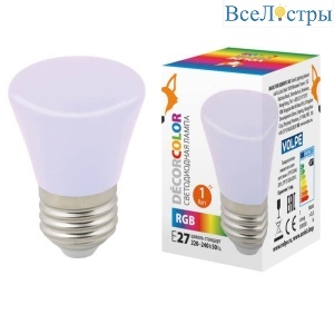 LED-D45-1W/RGB/E27/FR/С BELL