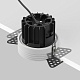встраиваемый светильник maytoni round dl058-12w2.7k-trs-w