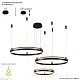 подвесная люстра crystal lux fernando sp158w led black/gold