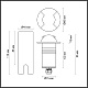 грунтовый светильник odeon light nature wald 6662/2gl3