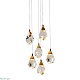 подвесной светильник delight collection crystal rock ii 9701p/6r brass