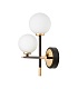 настенный светильник lumina deco marsiada ldw 6033n-2 bk+gd