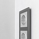 рамка на 2 поста werkel acrylic графит 4690389184864 w0022704
