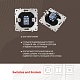 розетка rj45 arte milano 205.45-1.black