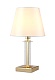 настольная лампа crystal lux nicolas nicolas lg1 gold/white