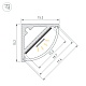 профиль arlight sl-kant-h15-2000 anod (by) (алюминий) 059782