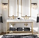 настенный светильник delight collection 1920s odeon kr0387w-2b black/clear