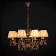 подвесная люстра abrasax sylvia l.8110-8br cristal-shade