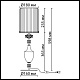 настольная лампа odeon light modern terra 5414/1ta