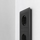 рамка на 3 поста werkel acrylic черный 4690389184888 w0032708
