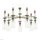подвесная люстра odeon light classic bizet 4855/7c