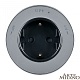 трековая розетка arte milano am-track-sockets 380011ts/es grey