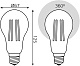 светодиодная филаментная лампа gauss basic filament е27 27w 4100к 40712272
