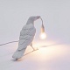 настольная лампа bird white waiting seletti