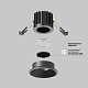 встраиваемый светильник maytoni round dl058-7w4k-b