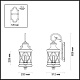 уличный настенный светильник odeon light sation 4045/3w