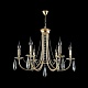 подвесная люстра crystal lux victoria sp6 gold/amber