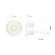 светодиодный модуль denkirs slim led dk3000-8w dim