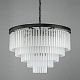 подвесная люстра delight collection 1920s odeon kr0387p-10a black/frost