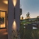 уличный настенный светильник odeon light nature tubus 7105/6wl