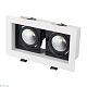 встраиваемый светодиодный светильник arlight cl-kardan-s180x102-2x9w day 024129