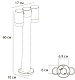 ландшафтный светильник arte lamp mistero a3302pa-2bk