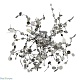 бра crystal lux garden ap-pl3 d400 chrome