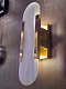 настенный светильник delight collection wall lamp f037/s gold/white