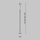 подвесной светильник maytoni technical pendant arrow p064pl-01b-1