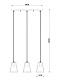 подвесной светильник arte lamp brussels a8030sp-3bk