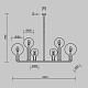 потолочная люстра maytoni status mod333pl-06b1