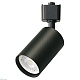 трековый однофазный светильник volpe ubl-q324 gu10 black ul-00012466