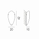 настенный светильник ap calice 42 ve or vistosi