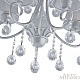 потолочная люстра arte milano amalfi 337146/5 wt+sl