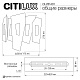 настенный светильник citilux dart cl231431