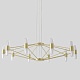 подвесная люстра crystal lux dorotea sp10 gold