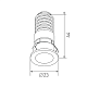 встраиваемый светильник designled dl-74180wh-1-ww 020326