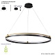 подвесной светодиодный светильник crystal lux fernando sp88w led black/gold