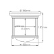 потолочный светильник hinkley hadrian qn-hadrian-mini-f-br-clear