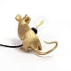 настольная лампа mouse lamp lyie down gold usb seletti