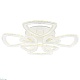 потолочная светодиодная люстра ambrella light acrylica original fa8863
