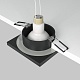 встраиваемый светильник maytoni technical stark dl083-01-gu10-sq-b