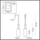 бра odeon light classic candy 4861/1wa
